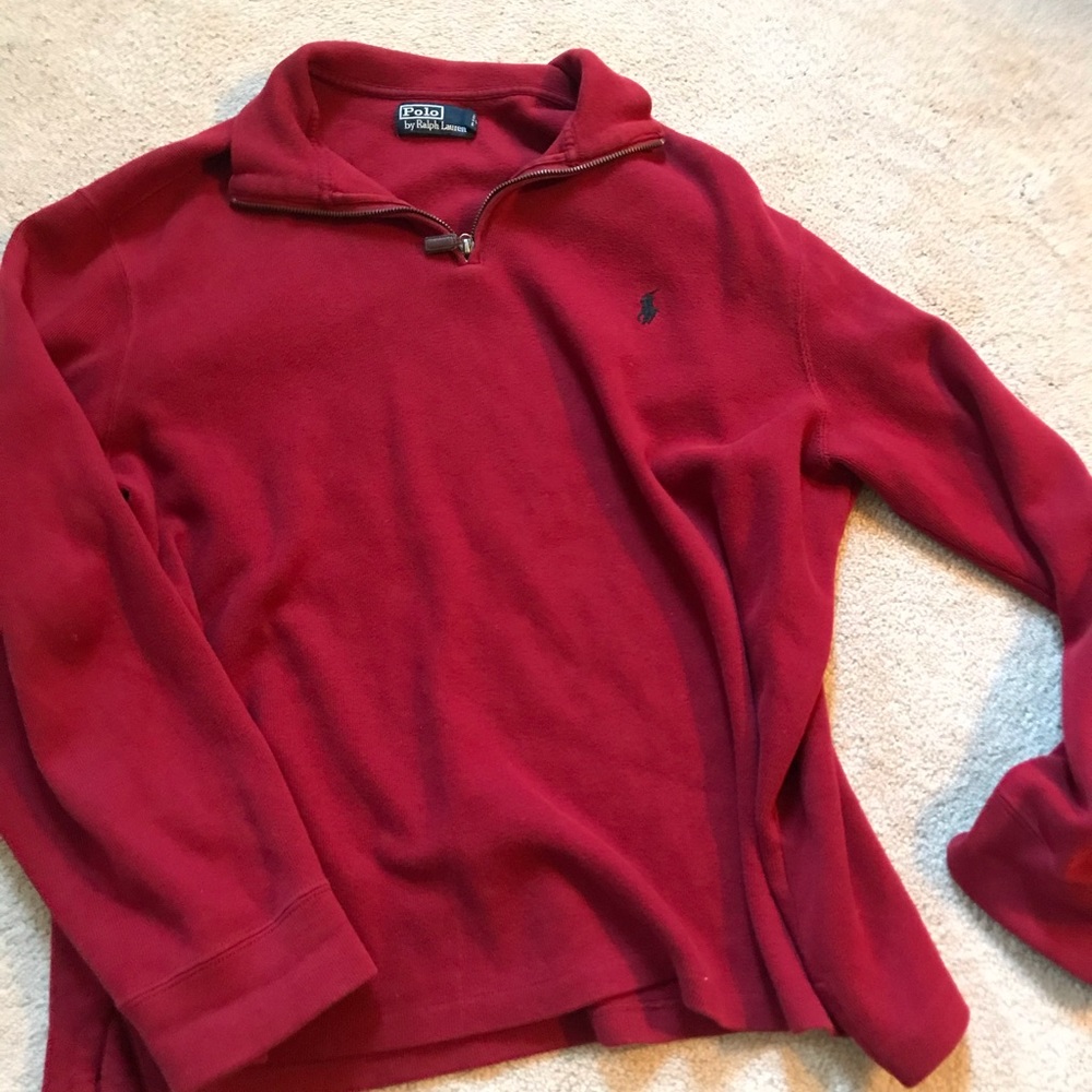 Oversized Polo Half Zip Fleece